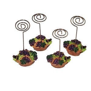 4 Grape Place Card Holders